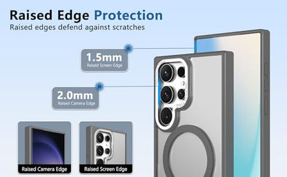 for Samsung Galaxy-S23-Ultra Case, Slim Fit & Matte, Gray - color: Gray, size: Galaxy S23 Ultra 6.8"