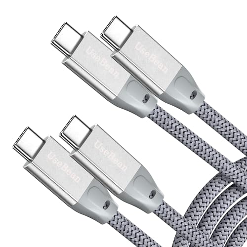 USB C to USB C Cable 100W 3.3FT 2Pack, 4K Video USB C 3.2 Gen 2 Data Cable - color: Silver, size: 3.3FT(2PACK)