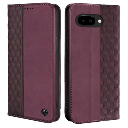 Wallet Case for Google Pixel 10a 2026 6.3 Inch - PU Leather Flip Cover with Card Holder Slots, Strong Magnetic Folio Kickstand Phone Case, Wine Red - color: Wine Red, size: Google Pixel 10a 6.3"