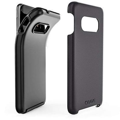 Crave Dual Guard for Samsung Galaxy S10e Case, Shockproof Protection Dual Layer Case for Samsung Galaxy S10e - Black - color: Black