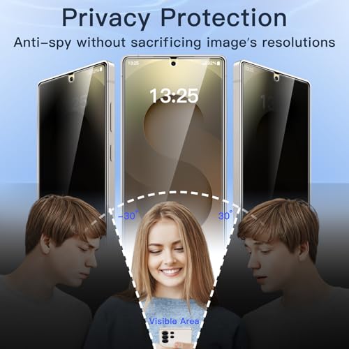 JETech TPU Privacy Screen Protector for Samsung Galaxy S25 Ultra, 2-Pack