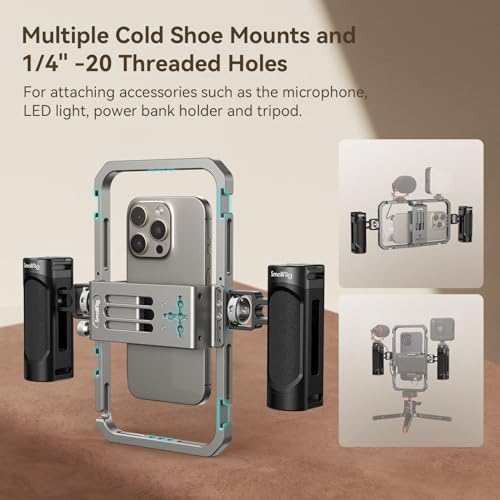 SmallRig Universal Phone Cage, Smartphone Video Rig Kit - 4121 - style: Cage w/ Dual Handles