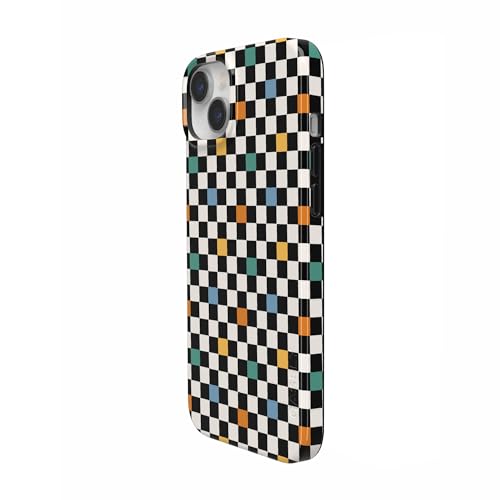 Casely iPhone 14 Plus Case | Old Skool | Retro Checkerboard | Compatible with MagSafe | Classic Ultra Slim Design - color: Old Skool | Retro Checkerboard