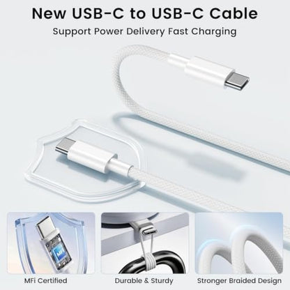 iPad Charger Fast Charging,10FT Long Braided USB C Cable,20W Type C Charger - size: 10FT