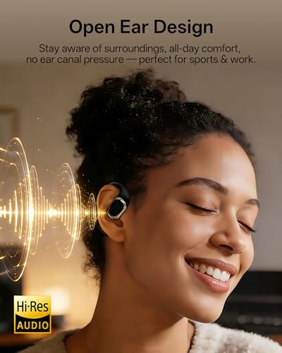 Open Ear Earbuds, Over Ear Earbuds with Ear Hooks for Running Sports