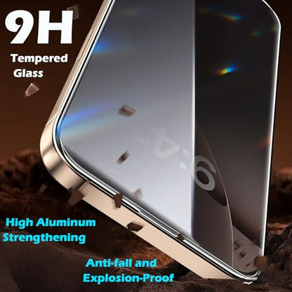 2 Pcs for iPhone 16 Pro Privacy Screen Protector,Automatic Dust Removal - color: [Privacy]-iPhone 16 Pro