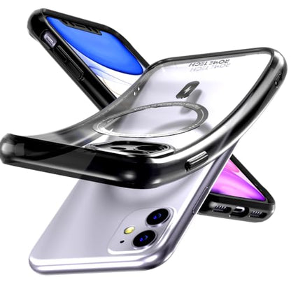 Rome Tech Clear Case Compatible with MagSafe for iPhone 11 6.1" (2019) - Slim and Rugged Fit Thin Shockproof Case Compatible with Magsafe Devices - Clarity - style: iPhone 11