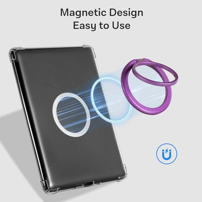 CoBak Magnetic Metal Ring Holder for Phone/Kindle/Tablet - color: Purple Ring
