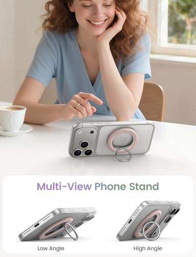 Lamicall for MagSafe Magnetic Phone Ring, Crystal Pink Finger Grip - color: Crystal Pink