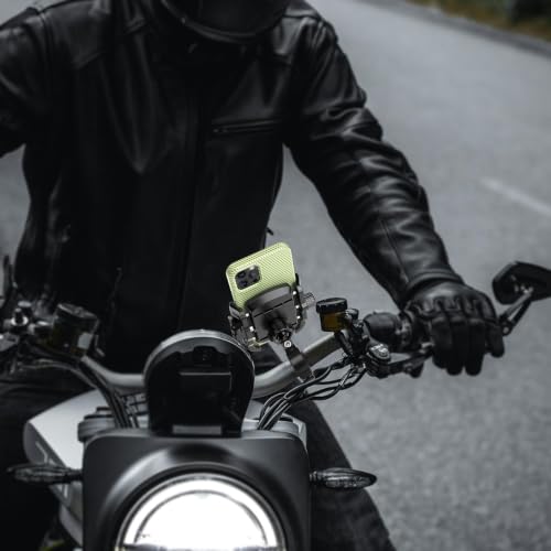 LOKTENWO Bike Motorcycle Phone Mount with Aluminum Alloy Mounting Base