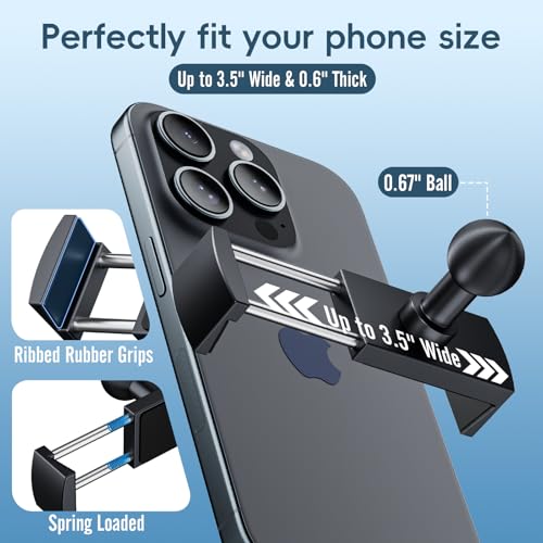 Car Metal Vent Phone Mount for 2015-2020 Ford F150 & 2017-2021 Super Duty - size: Universal Holder