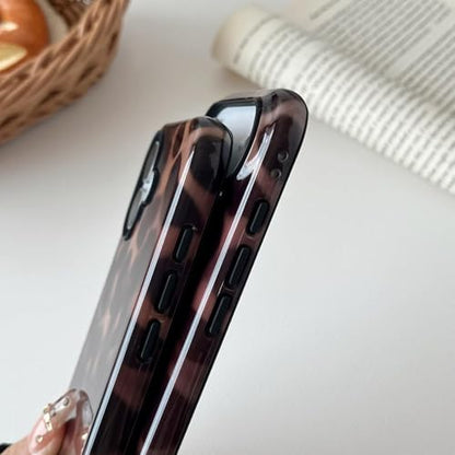for iPhone 17 Case with Tortoise Leopard Print Trendy Animal Pattern Dual-Layer Shockproof Drop Protection Tough Phone Cover - size: iPhone 17