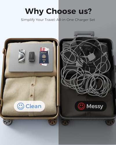 SUPERONE 4 in 1 Retractable iPhone Charger - color: Black