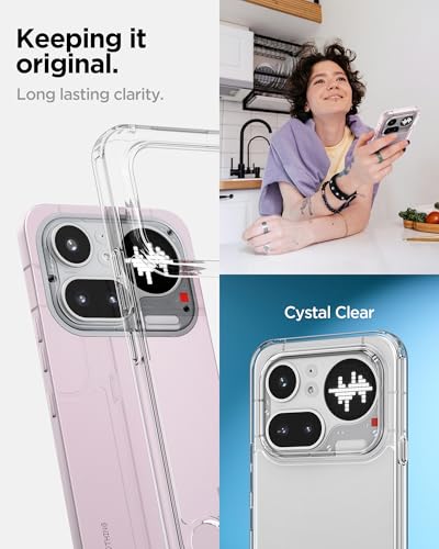 Spigen for Nothing Phone (4a) Pro, Ultra Hybrid [Anti-Yellowing] - Crystal Clear - color: Crystal Clear, size: Nothing Phone (4a Pro)