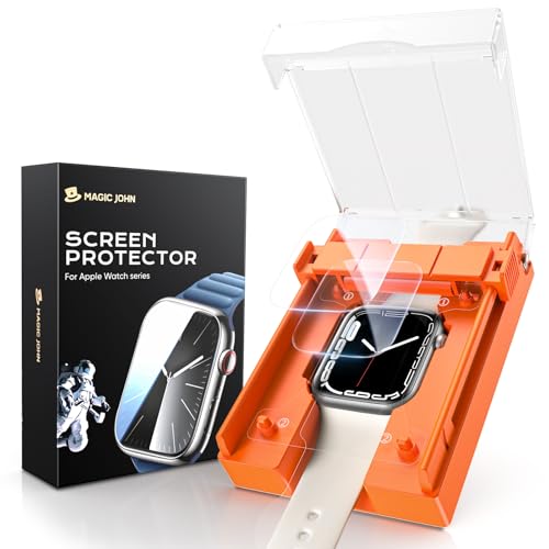 MAGIC JOHN for Apple Watch Series 9/8/7 45MM Screen Protector 2 Pack - size: 45MM