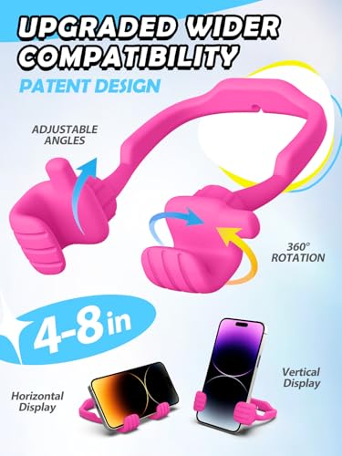 Christmas Stocking Stuffers for Teen Girls Women Cell Phone Holder Hot Pink - color: Hot Pink