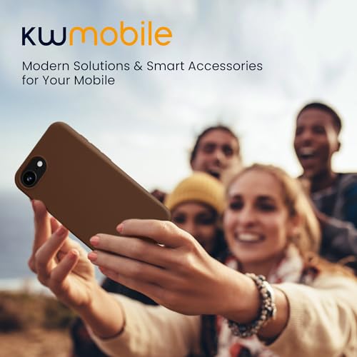 kwmobile Case Compatible with Apple iPhone 17e / iPhone 16e Case - Soft Slim Protective TPU Silicone Cover - Chocolate - color: Chocolate