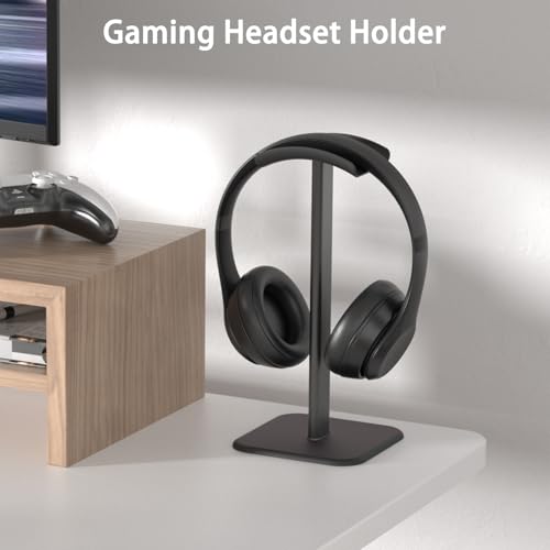 Headphone Stand for Desk - Headset Stand Headphone Holder (Black) - color: Black