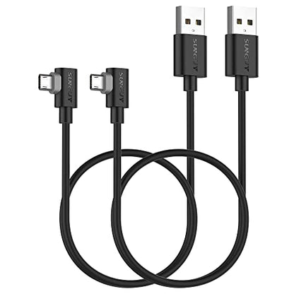 Right Angle Micro USB Cable 1.5FT [2 Pack], 18W Reversible USB Micro Cable - size: 1.5FT