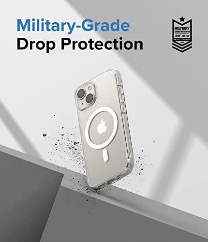 Ringke Fusion for iPhone 14 Case [Compatible with MagSafe] Oil & Dirt Resistant Anti-Fingerprint Technology Prevents Oily Smudges - Magnetic Matte Clear - size: iPhone 14