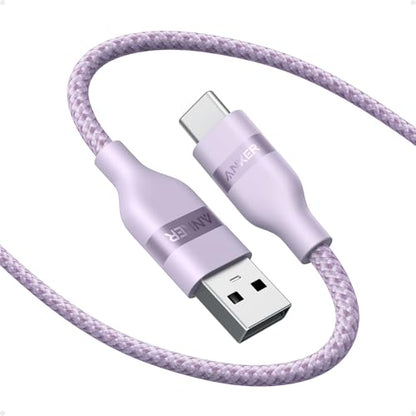 Anker Nano USB A to USB C Cable, CarPlay USB to USB C Cable (6 ft, Violet) - color: Violet, size: 6ft