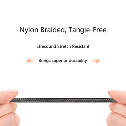 COSOOS 4 Short USB Type C Cables (9in/23cm) Nylon Braided Fast Charge & Sync USB C to USB 3.0 Cables for iPhone 16, 15, Samsung Galaxy S23 S22 S21 Note 10, Google Pixel,LG V20 G6, Charging Station