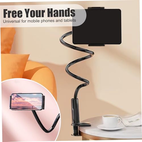 Gooseneck Phone Holder, 360° Flexible Phone Holder with 32 Inch Long Arm and Clamp for Bed, Desk|Fire Extinguisher Mounts Brackets