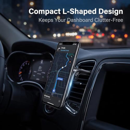 2Pcs Black Universal Phone Holder Clip Car Air Vent Magnetic Mount Holder Bracket for GPS Suporte Celular Car Phone, Vent Clip Phone Holder,Cell Phone Automobile Cradles