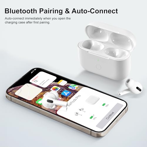 Wireless Charging Case Compatible with AirPod Pro 1st & 2nd Generation, Air Pod Pro 2 1 Charger Case Replacement to USB-C Without Earbuds - color: White Air Pod Pro Charging Case