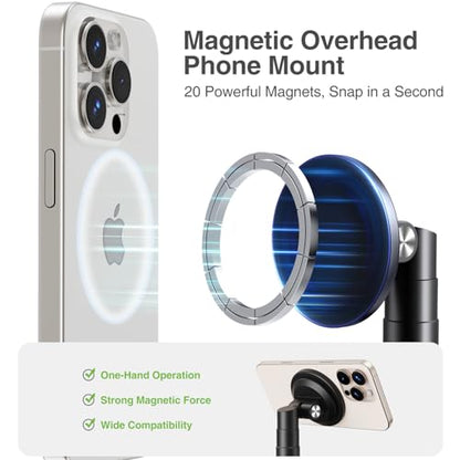 elitehood Magnetic Overhead Phone Stand Tripod for Video Recording - style: Magnetic Stand