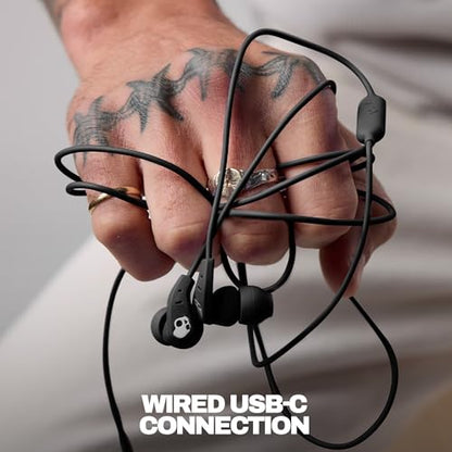 Skullcandy Set USB-C Wired Earbuds with Noise Isolating Fit - True Black - size: USB-C