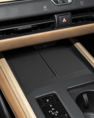 Compatible with 2026 Lexus ES Center Console Wireless Charging Mat Silicone Pad, Non-Slip Protective Pad for 2026 ES Hybrid Accessories (350h/350e/500e) Phone Tray | Prevent Scratches | Durable, Black - color: 2026 ES Wireless Charging Mat