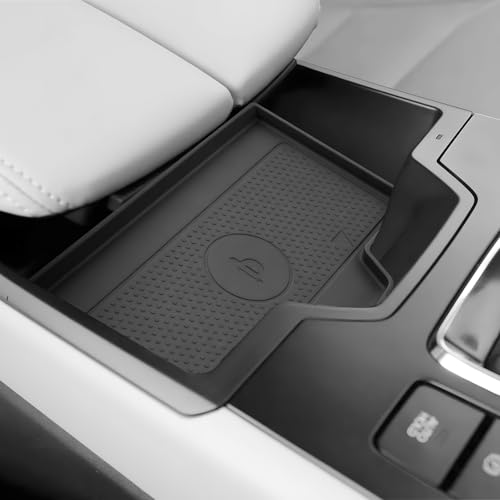 SKTU for 2026 Mazda CX-5 Wireless Charging Mat for 2026+ Mazda CX-5 Wireless Charging Pad Mazda CX5 2026 Accessories Non-Slip Console Pad 2026 CX5 Rubber Console Mat-Durable - color: 2026+ CX-5 Wireless Charging Mat