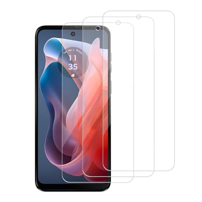 3 Pack for Motorola Moto G Play (2024) / XT2413 Tempered Glass Screen Protector, Scratch-Proof, Bubble-Free,HD Transparent, 9H Hardness,Bubble Free,Case Friendly - size: Moto G play 2024 (3 Pack)