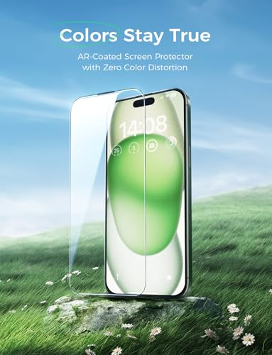 MAGIC JOHN 2 Pack for iPhone 15/iPhone 16 Screen Protector Eye Protection - size: iPhone 16/iPhone 15