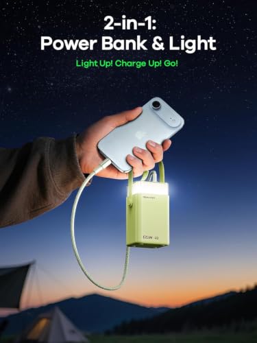 65W Power Bank 40000mAh Laptop Portable Charger Battery Pack - Green - color: Mint Green