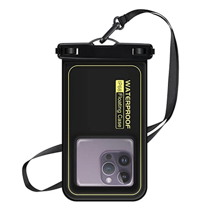 Waterproof Phone Pouch Floating, Up to 7.2",Black - color: Black, size: Up to 7"