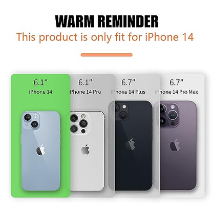 [Upgraded] Battery Case for iPhone 14, 5000mAh Rechargeable Extended Battery Charging/Charger Case, Add 100% Extra Juice, Support Wire Headphones (6.1 inch) Black