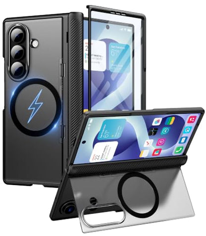 Cozycase for Samsung Galaxy Z Fold 8 Ultra /Z Fold 7 Case with Kickstand - color: Black