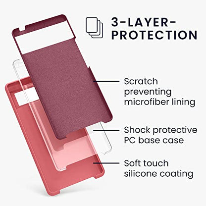 kwmobile Case Compatible with Google Pixel 6 Case - TPU Silicone Phone Cover with Soft Finish - Dolce Vita - color: Dolce Vita, size: Pixel 6