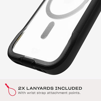 Tech21 EvoPro for iPhone 16 - Compatible with MagSafe - Impact Protection Case 21x Military Standard Tested - in Clear/Black - color: Clear/Black, size: iPhone 16