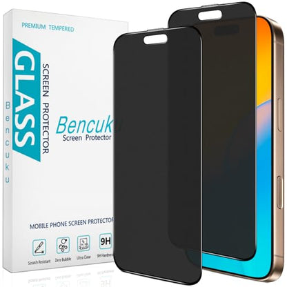 2 Pack Matte Privacy Screen Protector for iPhone 16 Pro