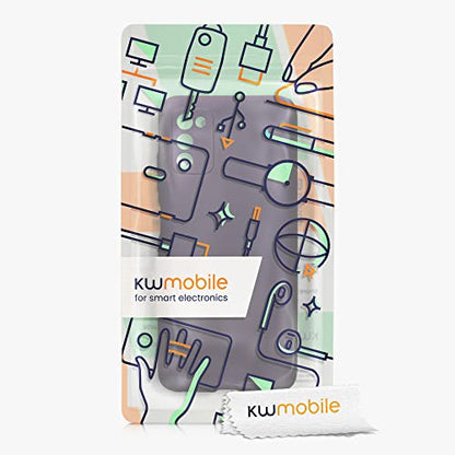 kwmobile Case Compatible with Samsung Galaxy A03s Case - Soft Slim Metallic TPU Silicone Cover - Metallic Berry - color: metallic berry