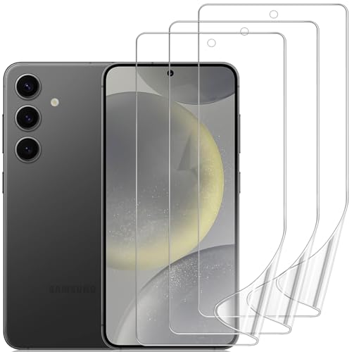 3 Pack Screen Protector Compatible for Samsung Galaxy S24 6.2 Inch, HD Clear Flexible Soft TPU Hydrogel Film for Samsung Galaxy S24 5G - Support Fingerprint Unlock, High Sensitivity - size: Samsung Galaxy S24