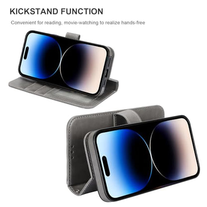 Bocasal for MagSafe Wallet Case Card Holder for iPhone 14 Pro Max Grey - color: Gray for MagSafe