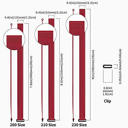 Sinjimoru C-Shaped Clip Finger Phone Grip, Silicone Strap, Wine Red 210 - color: Wine Red, size: 210