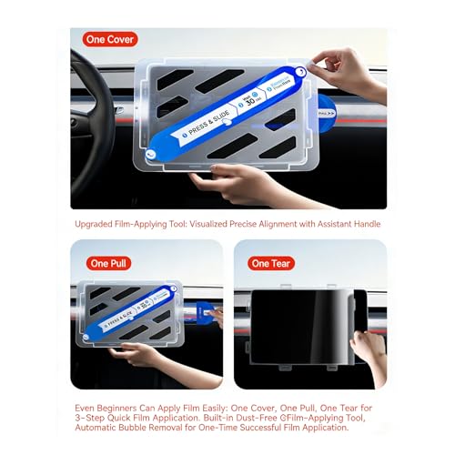 Glass Film with Positioning Frame for 3 Y Screen Protector Center Control Screen Protections Film