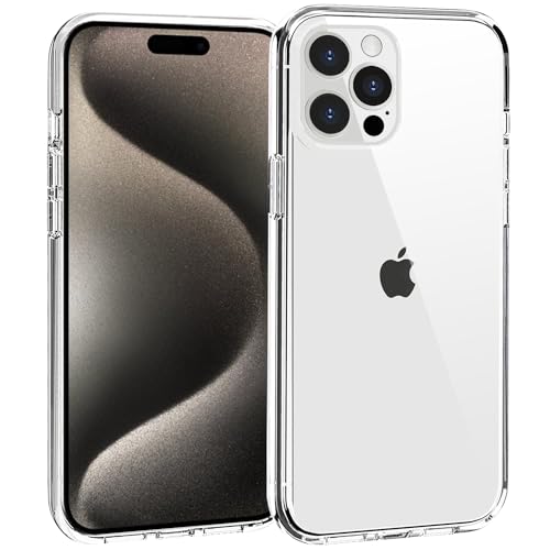 TENOC Phone Case Compatible with iPhone 15 Pro, Clear Case Shockproof Protective Bumper Slim Cover for 6.1 Inch - color: Clear, size: iPhone 15 Pro