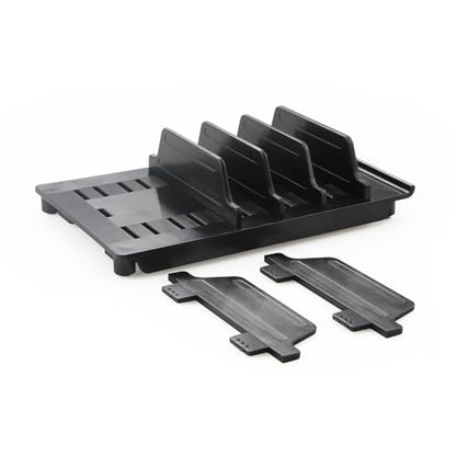 iCV Detachable Cell Phone Holder, Desktop Stand Station Stand for 5 Devices, Compatible with iPhone 15 14 13 12 Pro Xs Xs Max Xr X 8 Android Phone (Black) - color: Black