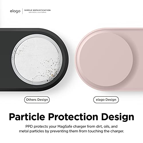 elago MS Charging Station for iPhone, AirPods, Apple Watch - color: Sand Pink